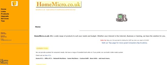 The Homemicro.co.uk website - LZC - PC - CAD - HVAC