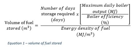 volume of wood fuel stored equation volume of wood fuel stored equation