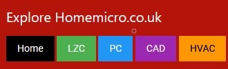The Homemicro.co.uk website - LZC - PC - CAD - HVAC